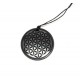 Pendant with engraving "Flower of life" Of Mineral Shungite 30mm
